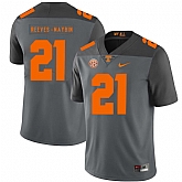 Tennessee Volunteers 21 Jalen Reeves Maybin Gray Nike College Football Jersey Dzhi,baseball caps,new era cap wholesale,wholesale hats